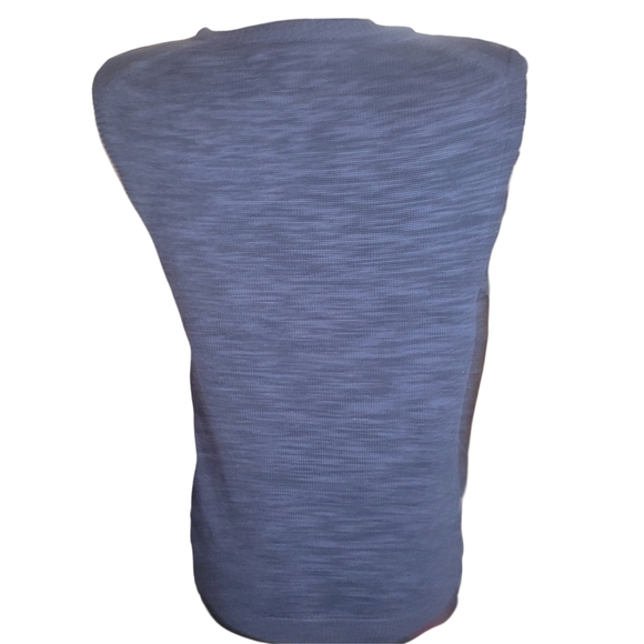 Chaps Blue Patterned Knit Business Casual Sweater Vest S - Picture 3 of 4